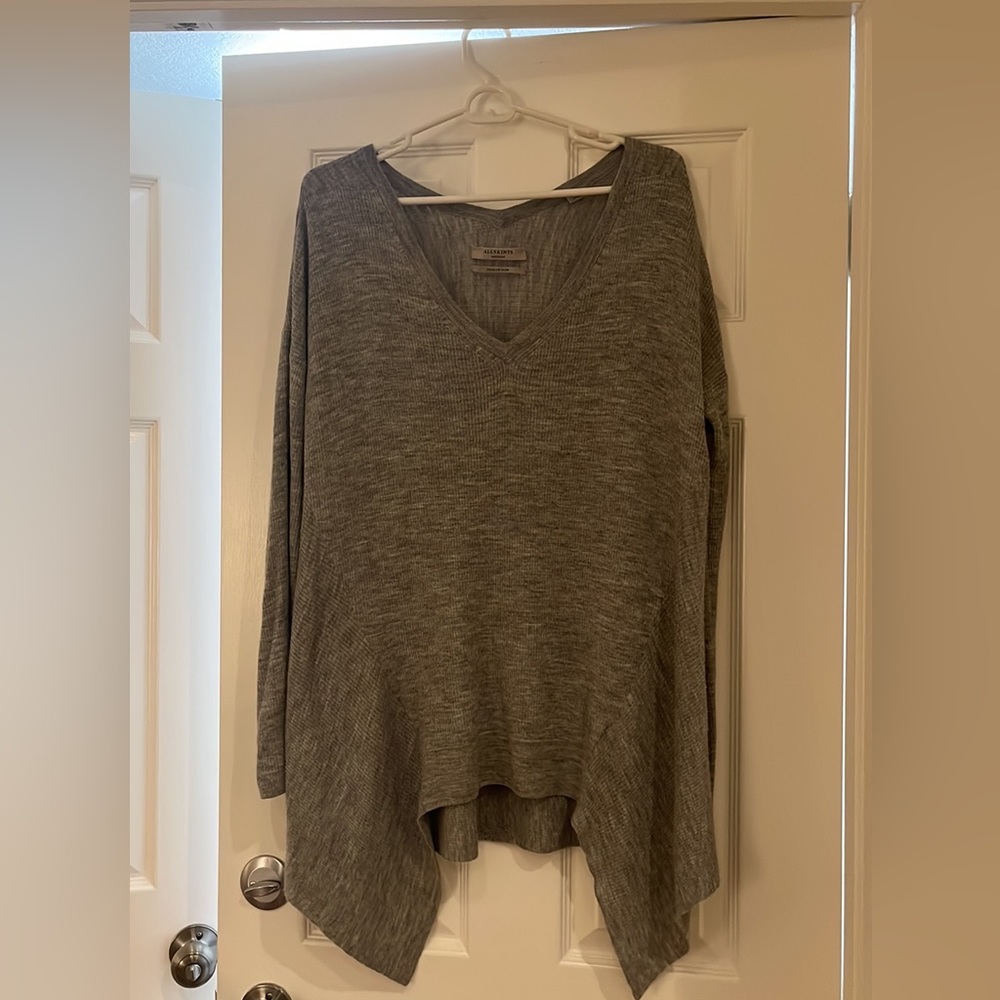 All Saints V Neck Flowy Sweater